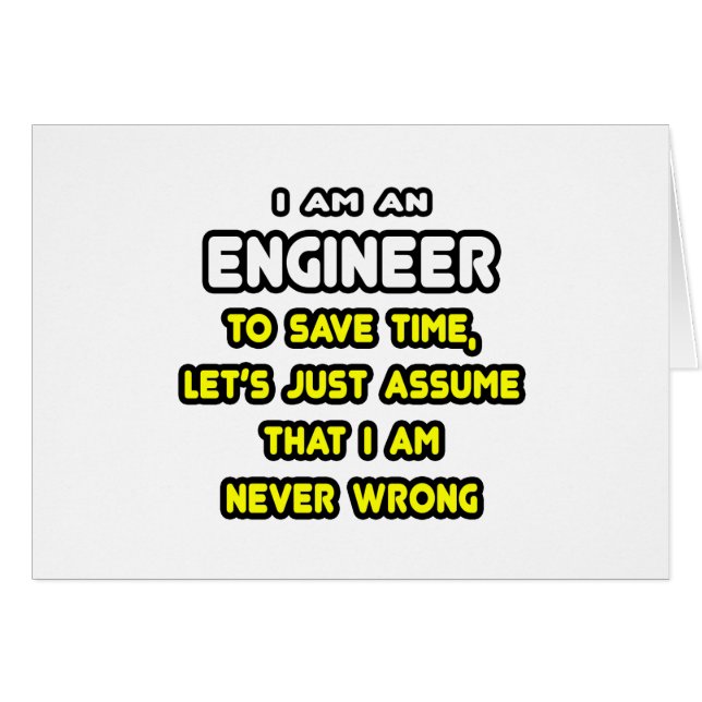 Grappige Engineer T-shirts en geschenken (Voorkant Horizontaal)