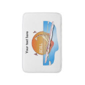 Grappige enkelschedels roeien badmat (Voorkant Verticaal)