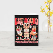 Grappige Ent Squad KNO-arts Ent Valentijnsdag Kaart (Gele Bloem)
