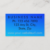 Grappige Entertainer Visitekaartje (Achterkant)