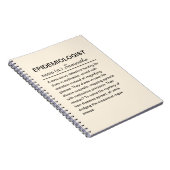 Grappige epidemioloog definitie gepersonaliseerd notitieboek (Rechterzijde)