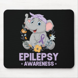 Grappige Epilepsie Bewustzijn Bloem Olifant Lint 1 Muismat