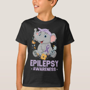 Grappige Epilepsie Bewustzijn Bloem Olifant Lint 1 T-shirt