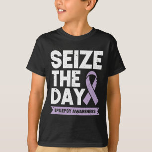 Grappige Epilepsie Bewustzijn Grijp De Dag Lint T-shirt