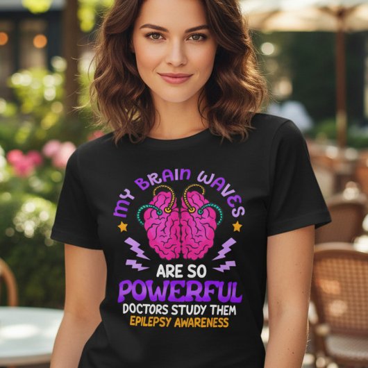 Grappige Epilepsie Hersengolven Bewustzijn Tri-Blend Shirt