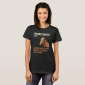 Grappige Equinetrovert Definitie Paard Vat Rijden T-shirt (Voorkant volledig)