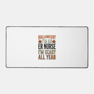 Grappige ER-verpleegster Halloween Verschrikkelijk Bureaumat