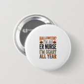 Grappige ER-verpleegster Halloween Verschrikkelijk Ronde Button 5,7 Cm (Voorkant /achterkant)