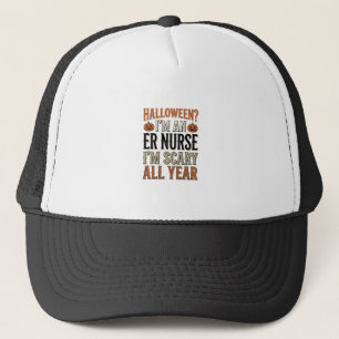 Grappige ER-verpleegster Halloween Verschrikkelijk Trucker Pet