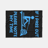 Grappige Erg Machine Gym Ergometer Roeien Oefening Fleece Deken (Voorkant (Horizontaal))