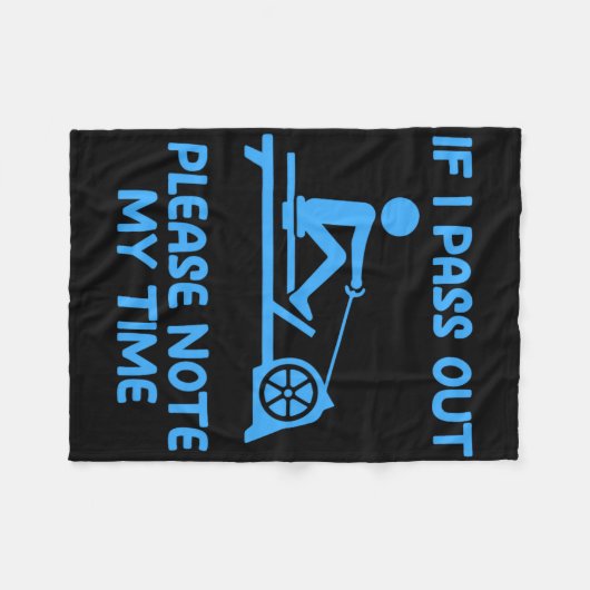 Grappige Erg Machine Gym Ergometer Roeien Oefening Fleece Deken (Voorkant (Horizontaal))