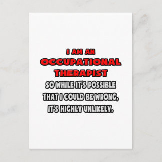 Grappige ergotherapeut.. Zeer onwaarschijnlijk Briefkaart