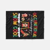 Grappige ergotherapie Kerst Beroepstherapie Fleece Deken (Voorkant (Horizontaal))