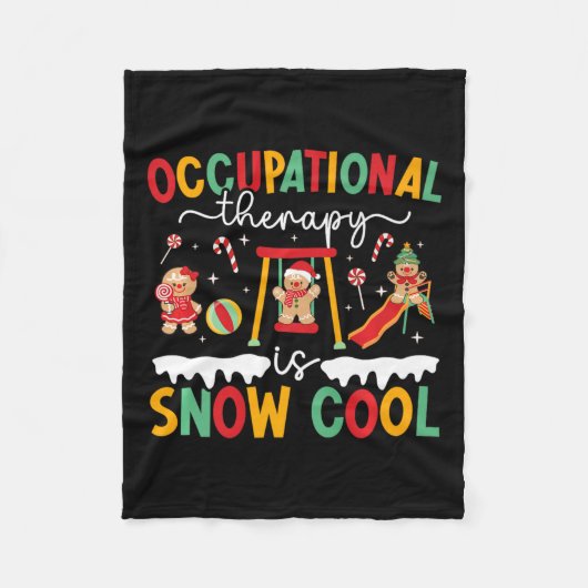 Grappige ergotherapie Kerst Beroepstherapie Fleece Deken (Voorkant)