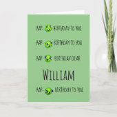 Grappige Erwt Custom Verjaardag Kaart (Voorkant)