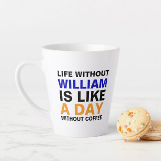 Grappige espressiekop voor mannen | naam initiaal  latte mok