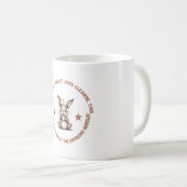 Grappige Espresso Hustle Konijn Koffiemok (Voorkant rechts)