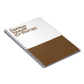 Grappige 'Espresso Yourself' Notitieboek (Rechterzijde)