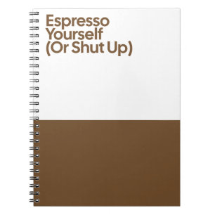 Grappige 'Espresso Yourself' Notitieboek