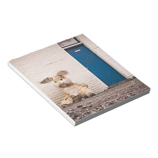 grappige esster bunny notitieblok (Schuin)