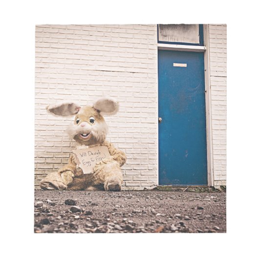 grappige esster bunny notitieblok (Voorkant)