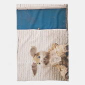 grappige esster bunny theedoek (Verticaal)