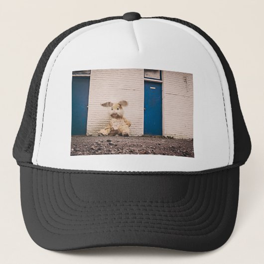 grappige esster bunny trucker pet (Voorkant)
