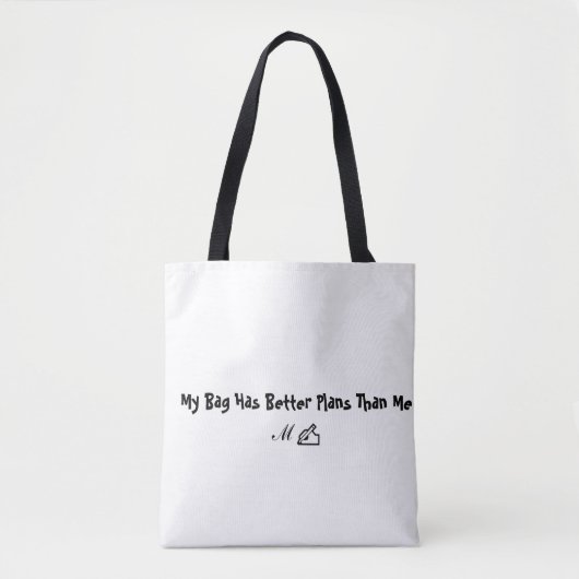Grappige & Esthetische Quote Boodschappentas Tote Bag (Voorkant)