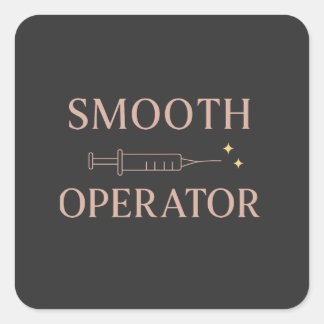 grappige esthetische verpleegster RN Vierkante Sticker