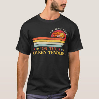 Grappige Etenliefhebber Retro IK Ben Hier Gewoon V T-shirt