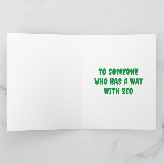 Grappige Ethische Web Builder's vertrouwde witte P Kaart (Binnen)