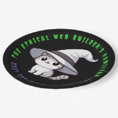 Grappige Ethische Web Builder's vertrouwde witte P Papieren Bordje (Gekanteld)
