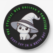 Grappige Ethische Web Builder's vertrouwde witte P Papieren Bordje (Voorkant)