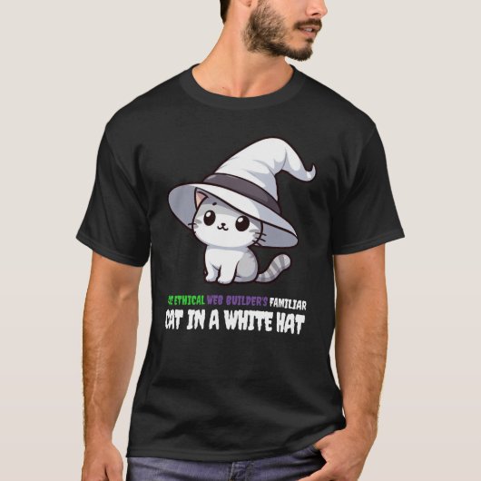 Grappige Ethische Web Builder's vertrouwde witte P T-shirt (Voorkant)