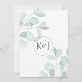 Grappige eucalyptusfoto Sla de datumkaarten op Save The Date (Achterkant)