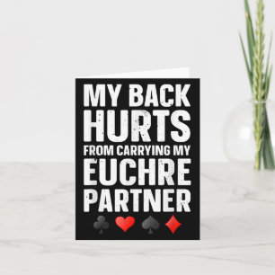 Grappige Euchre Kunst Voor Mannen Vrouwen Euchre P Kaart