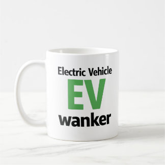 Grappige EV Wanker Mok Elektrisch Voertuig Grap Ru