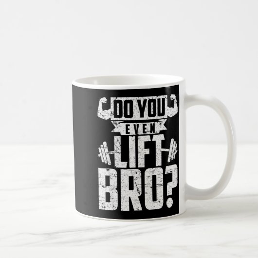 Grappige Even Lift Bro Gym Koffiemok (Rechts)