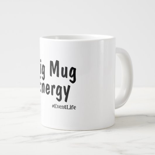 Grappige Event Planner Jumbo Mok [Personaliseer oo (Voorkant rechts)