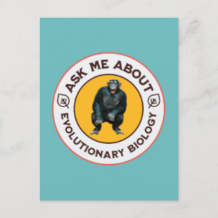 Grappige Evolutie Biologie Meme Nerd Humor Cadeau Briefkaart