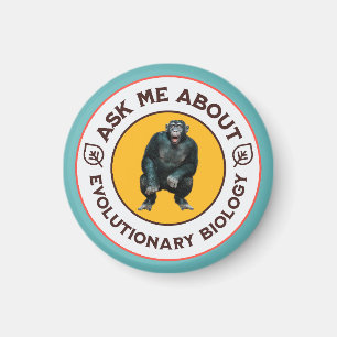 Grappige Evolutie Biologie Meme Nerd Humor Cadeau Magneet