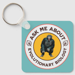 Grappige Evolutie Biologie Meme Nerd Humor Cadeau Sleutelhanger