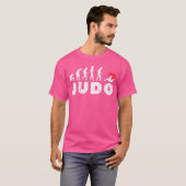 Grappige Evolutie Japan Judoka Judo T-shirt (Voorkant volledig)