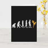 Grappige Evolution Kickbokscadeau Muay Thai Kaart (Gele Bloem)