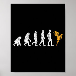 Grappige Evolution Kickboxing Cadeau Muay Thai  Poster