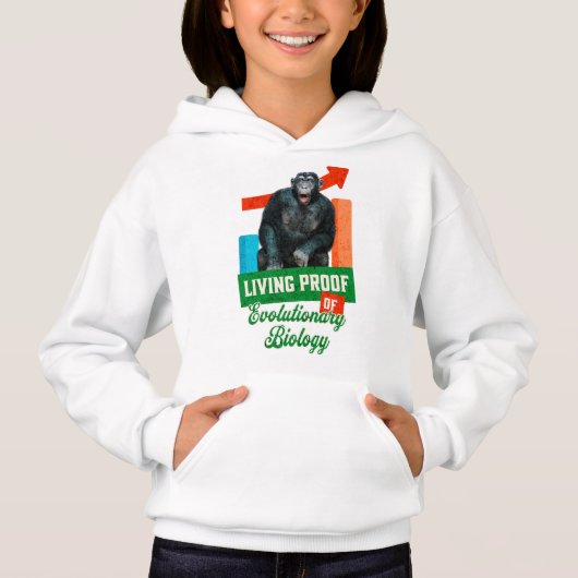 Grappige evolutionaire biologie chimpansee humor (Voorkant)