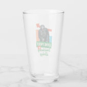 Grappige evolutionaire biologie chimpansee humor glas (Achterkant)