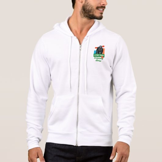 Grappige evolutionaire biologie chimpansee humor hoodie (Voorkant)