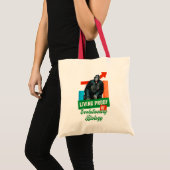 Grappige evolutionaire biologie chimpansee humor tote bag (Voorkant (product))