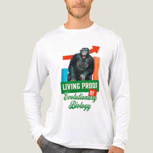 Grappige evolutionaire biologie chimpansee humor Tri-Blend shirt